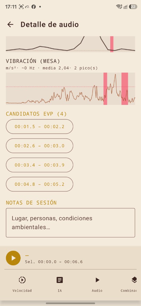 Candidatos EVP en el detalle
