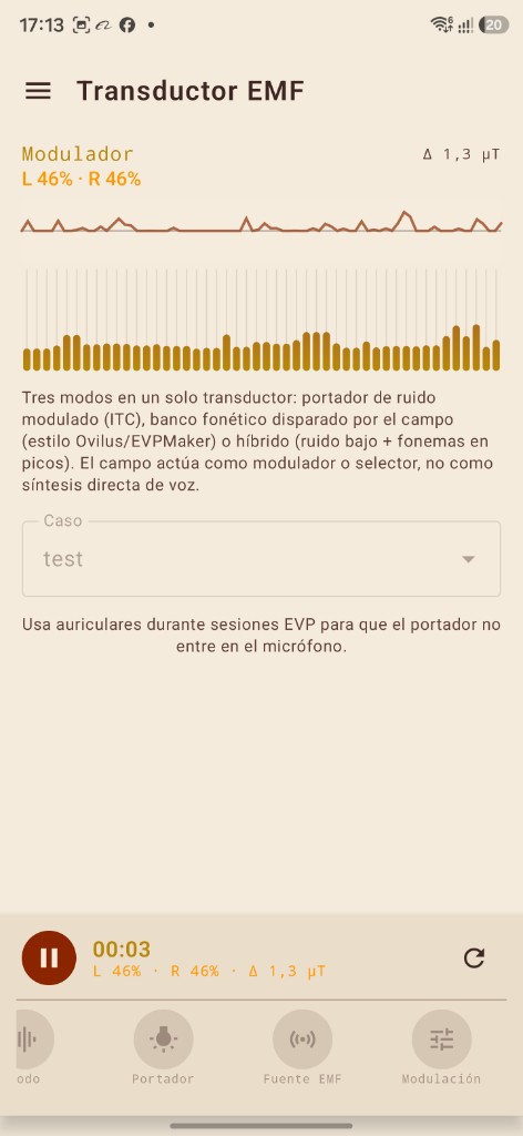 EMF Scan medidor de LEDs