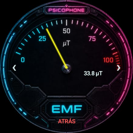 Wear OS medidor EMF Cyberpunk, estilo 4