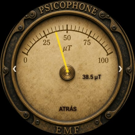 Wear OS medidor EMF Steampunk, estilo 4