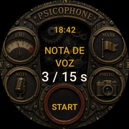 Wear OS nota de voz Steampunk